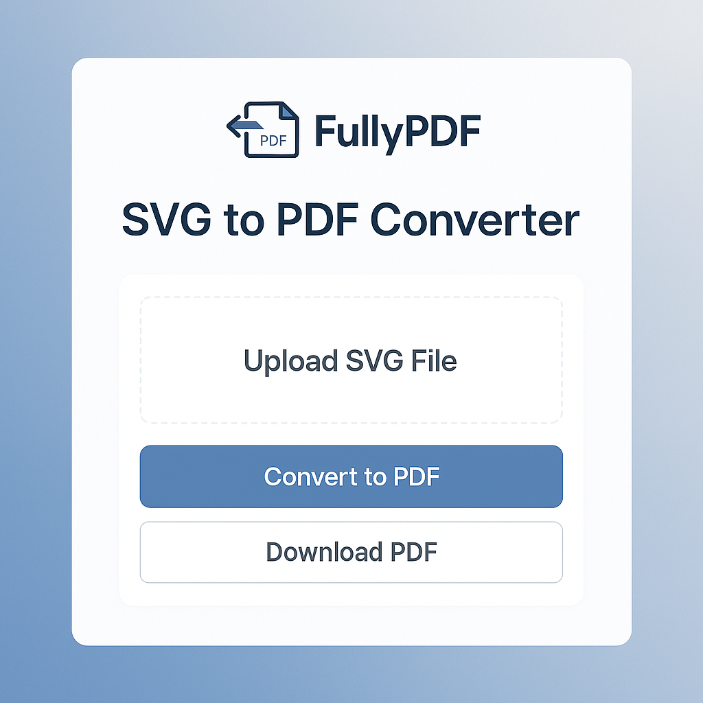 SVG to PDF Converter